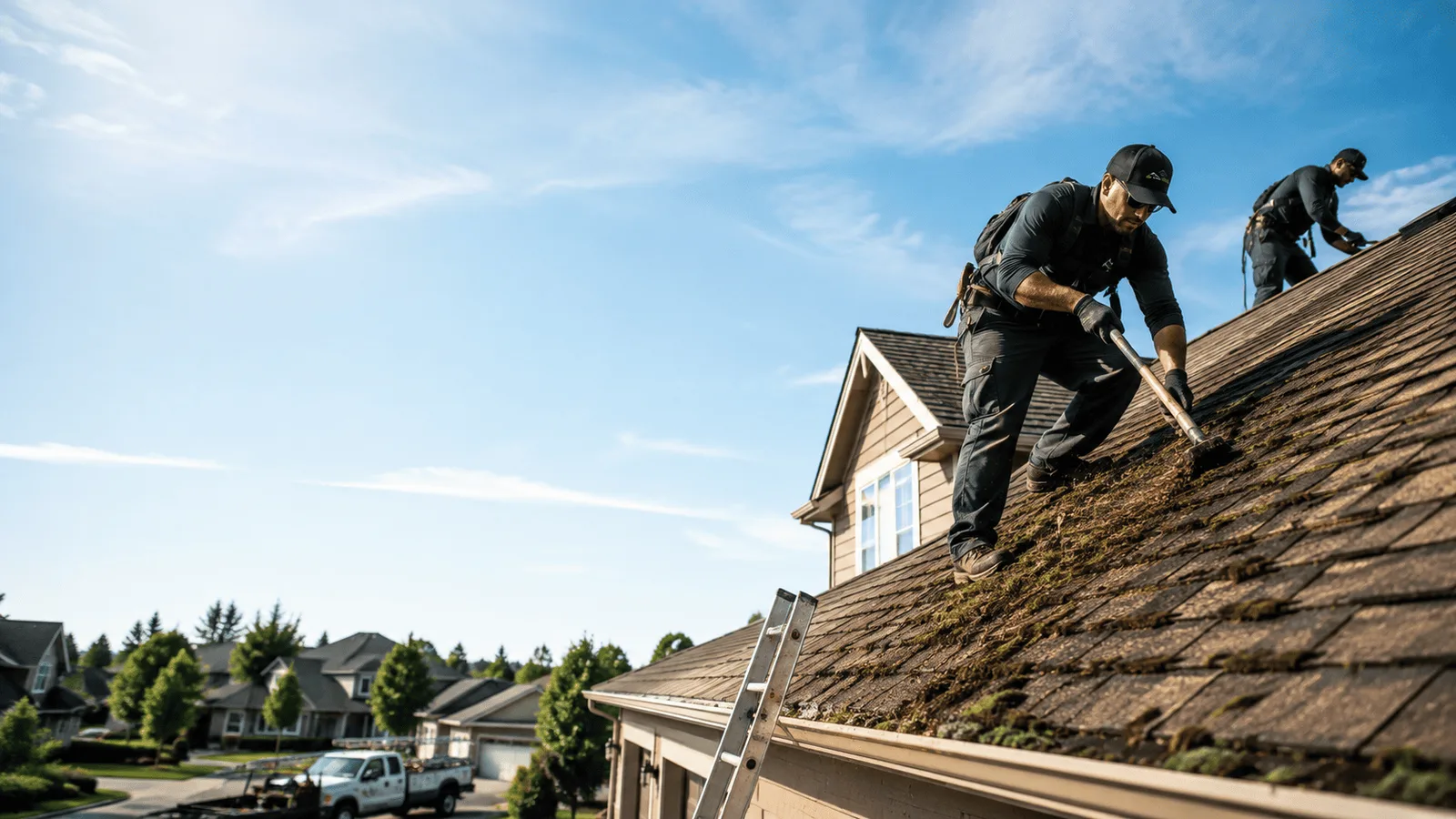 Roof Moss Removal in Lexington, IL near me